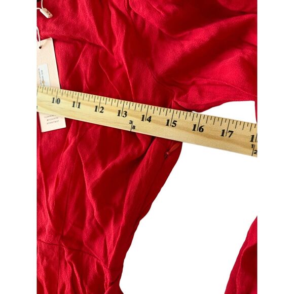 Yumi Kim Studio 54 Mini One Shoulder Draped Red Flirty Dress NWT S - Picture 4 of 9